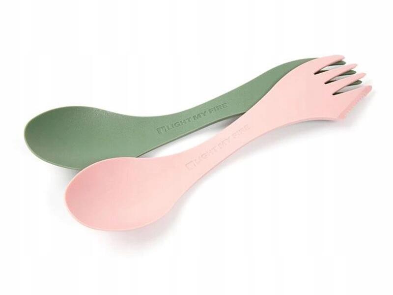 LIGHT MY FIRE Light My Fire Spork Original 2 Pack Sandy Green/Dusty Pink