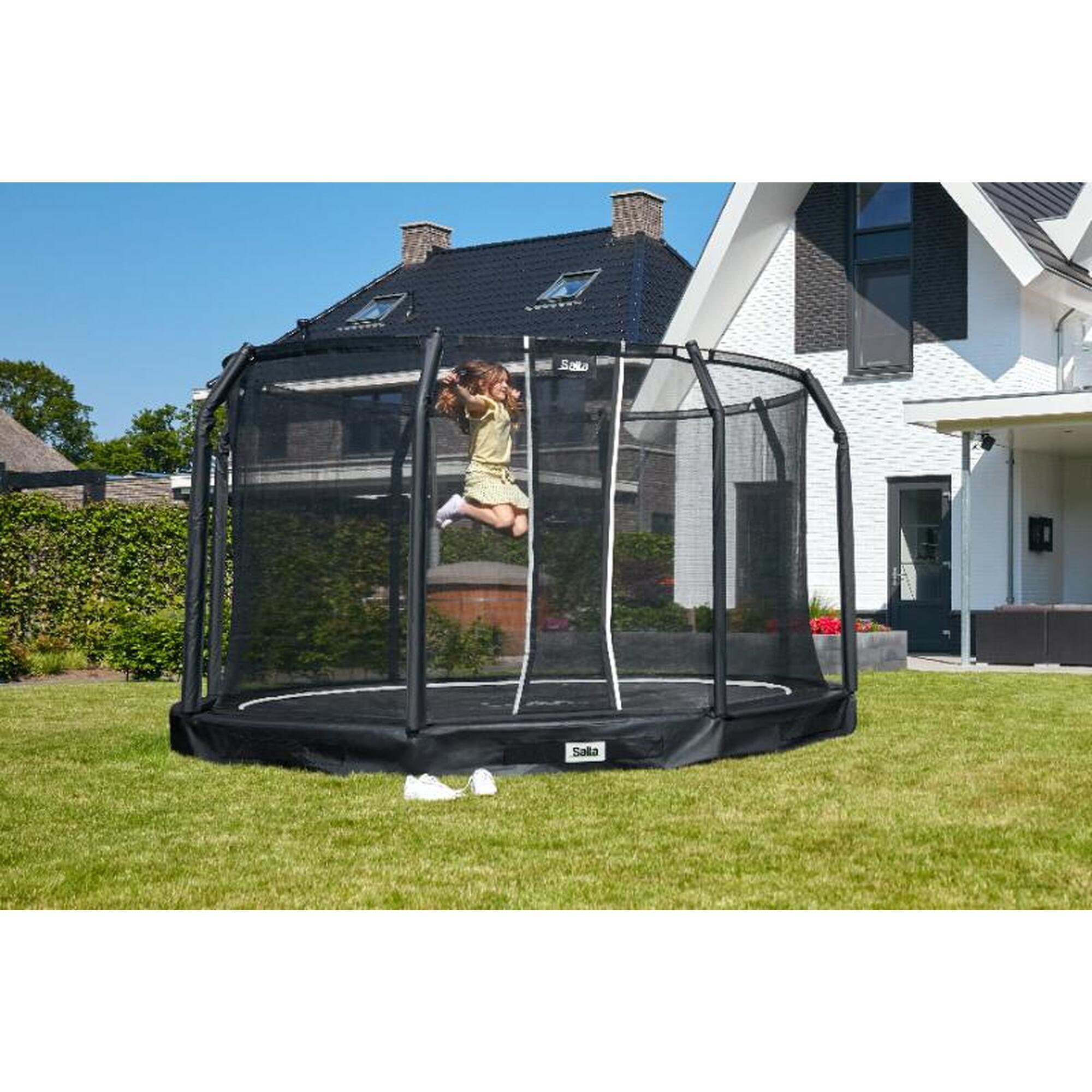 Trambulina Salta PREMIUM GROUND Rotunda 396 cm Negru