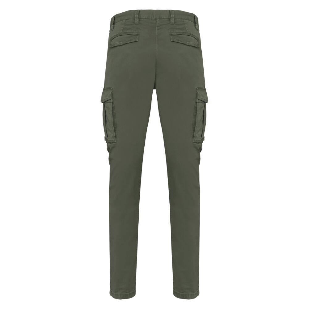 Pantalón Caza Hombre Pasión Morena 05039 Verde Multibolsillo con Cremallera 2/3