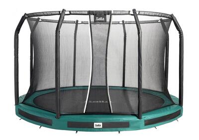 Trampoline - Premium Ground - 251cm - Rund Graun