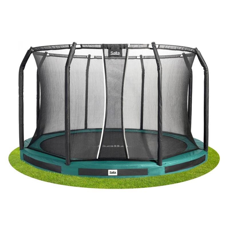 Trampoline - Premium Ground - 396 cm - Rond Vert