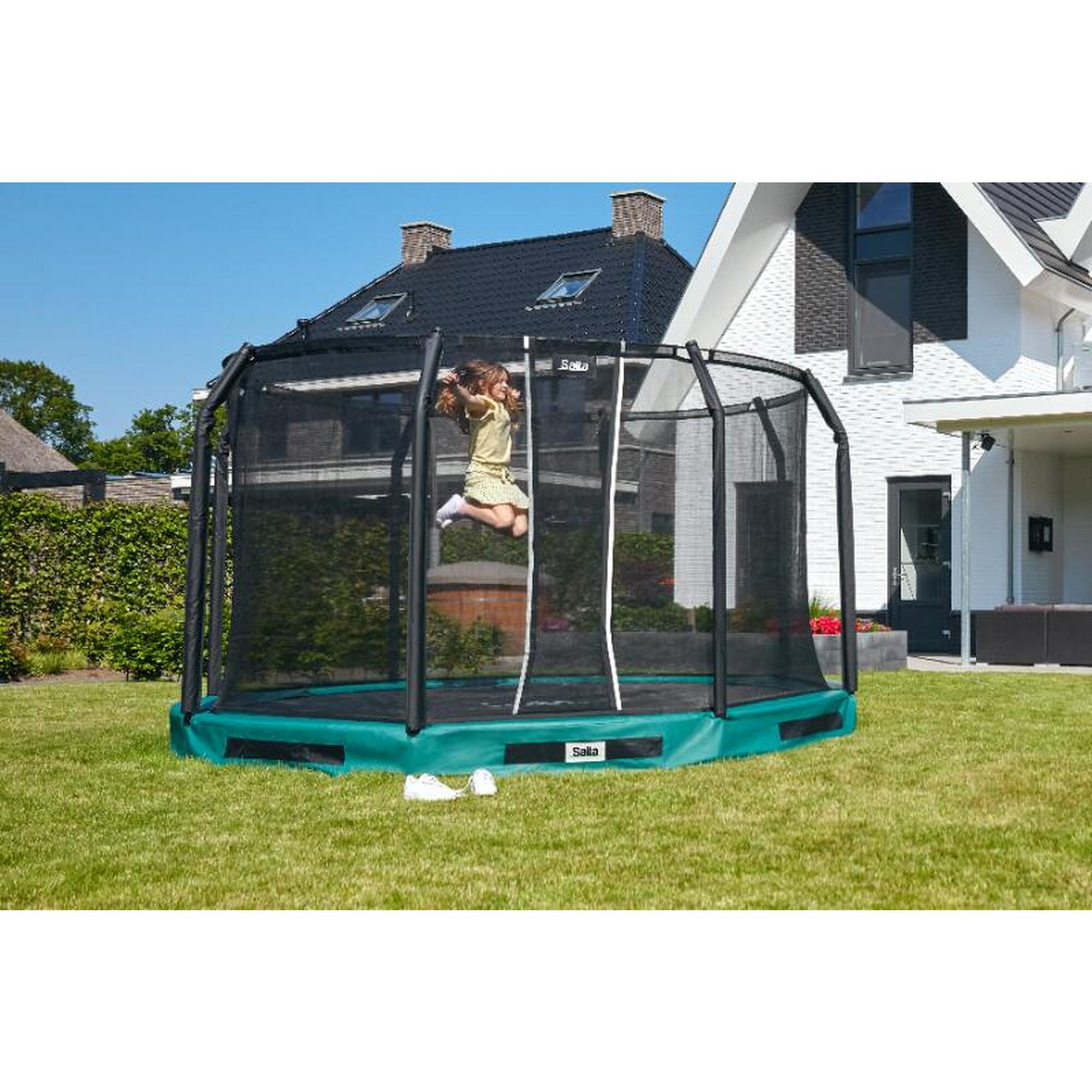 Trampoline - Premium Ground - 251 cm - Rond Vert