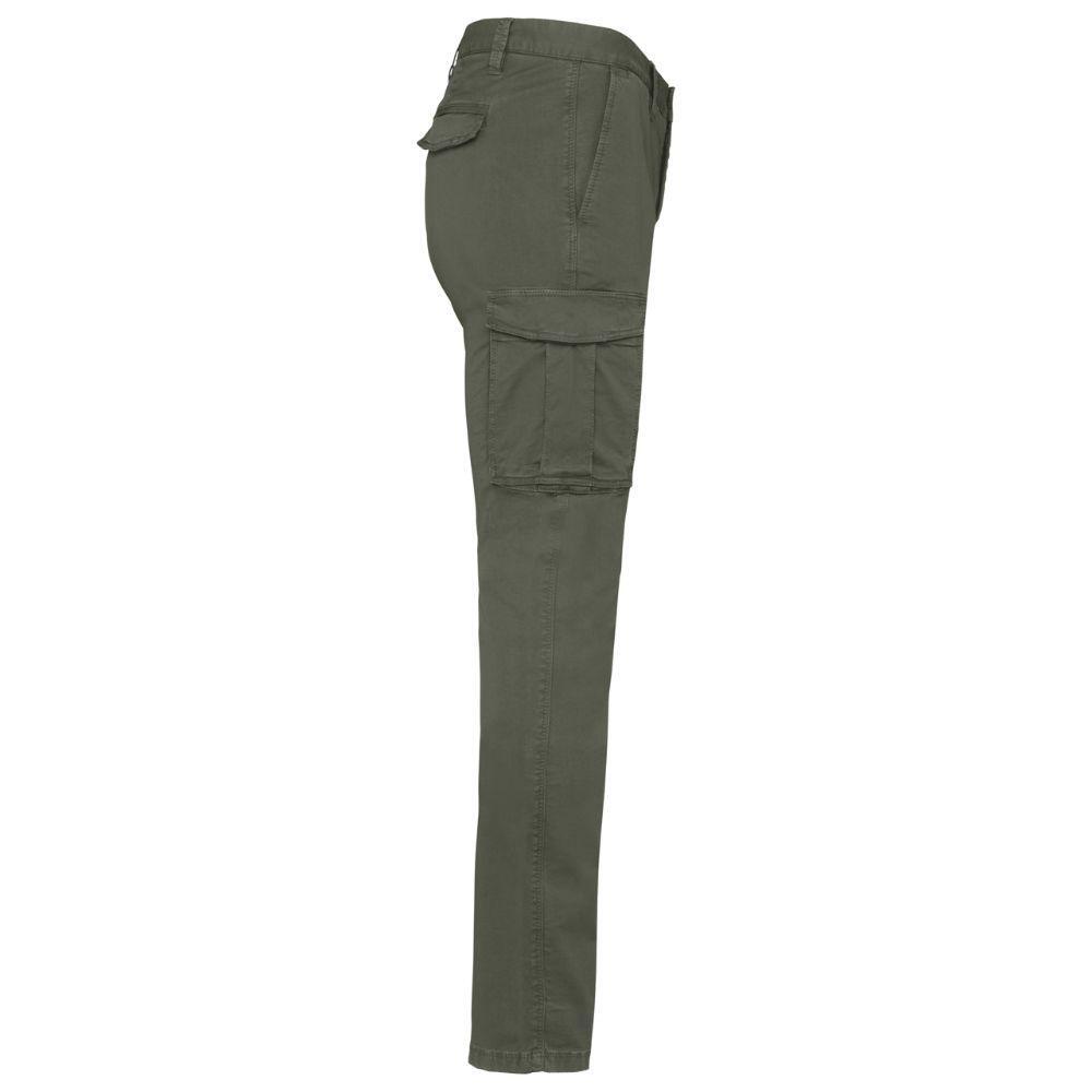 Pantalón Caza Mujer Pasión Morena 06030 Verde Multibolsillo con Cremallera 2/3