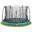 Trampoline - Sol Comfort Edition - 396 cm - Rond Vert