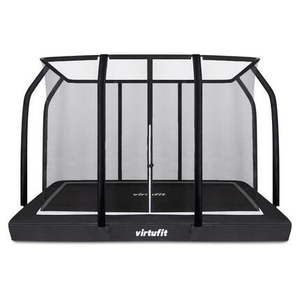 Trampoline enterré Premium avec filet de sécurité - Rectangulaire - 183 x 274 cm