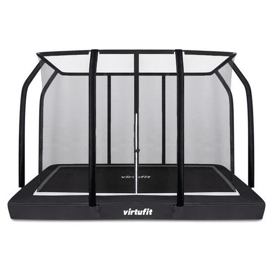 Trampoline enterré Premium avec filet de sécurité - Rectangulaire - 183 x 274 cm