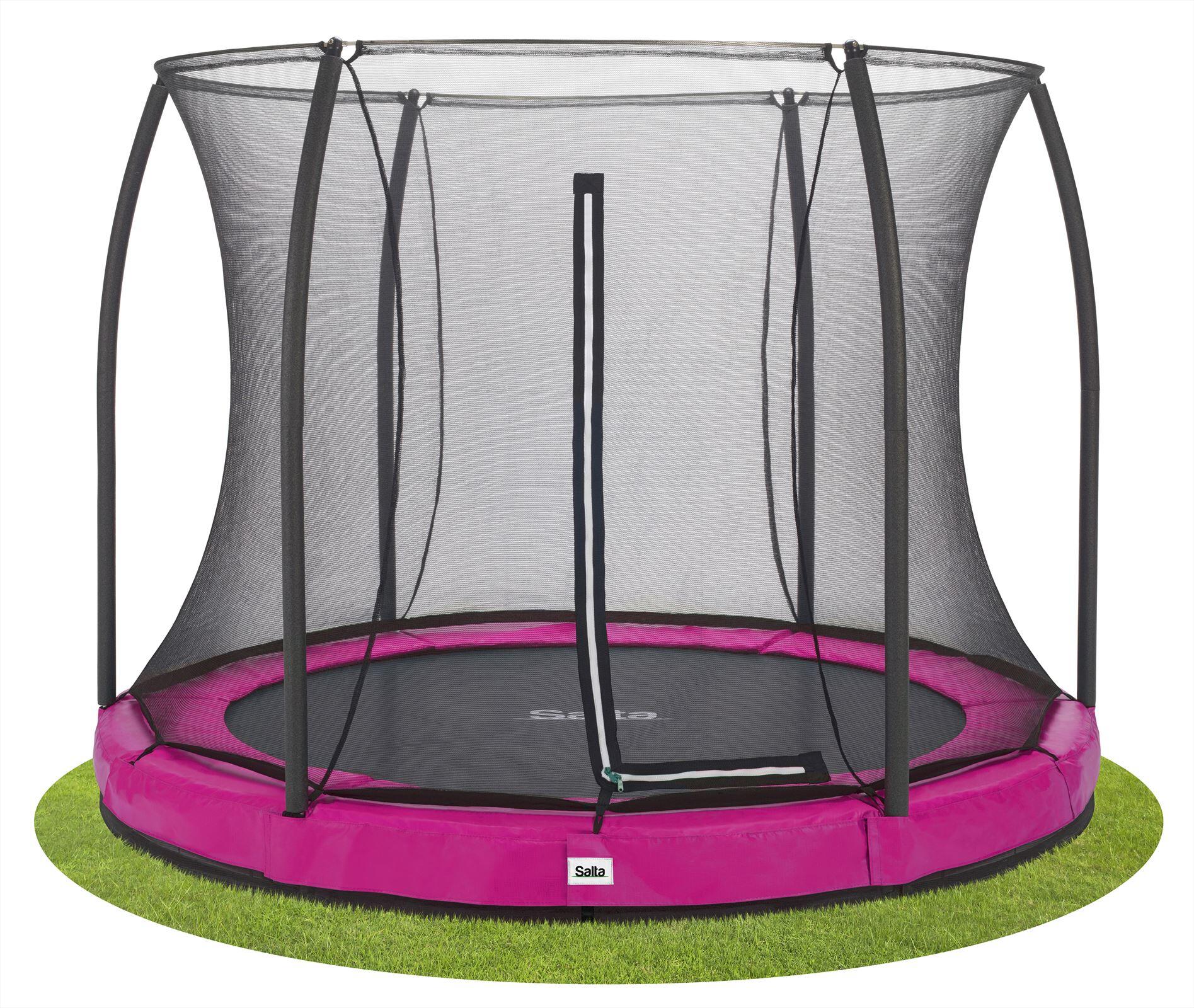 SALTA Trampoline - Comfort Edition Ground - 305 cm - Rond Roze