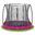 Trampoline - Sol Comfort Edition - 251 cm - Rond Rose
