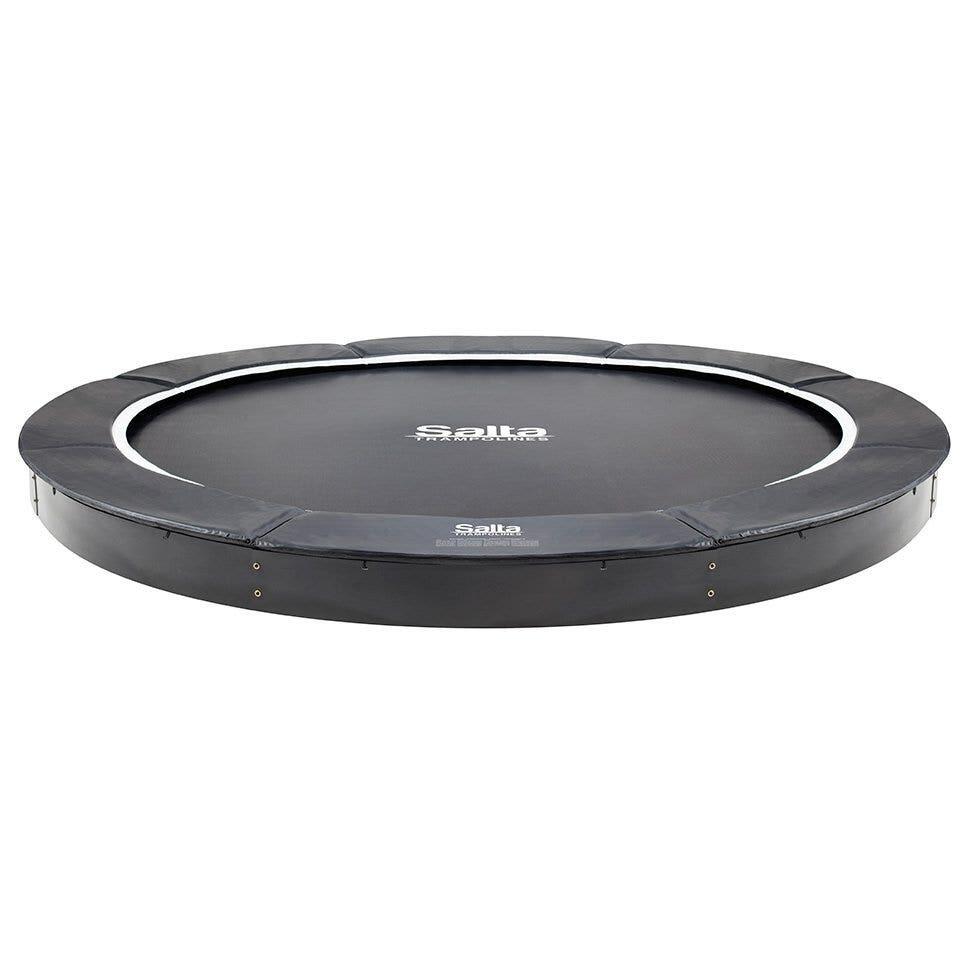 8ft 2&quot; Salta Black Royal Baseground Round Trampoline 4/7