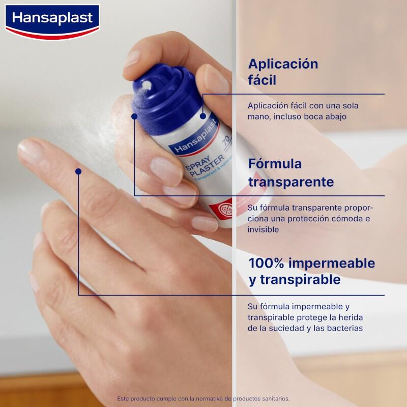 HANSAPLAST Apósito en Spray Transparente 50 Aplicaciones