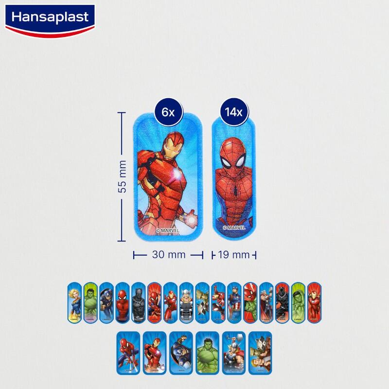 HANSAPLAST Marvel 20 Apósitos Infantiles