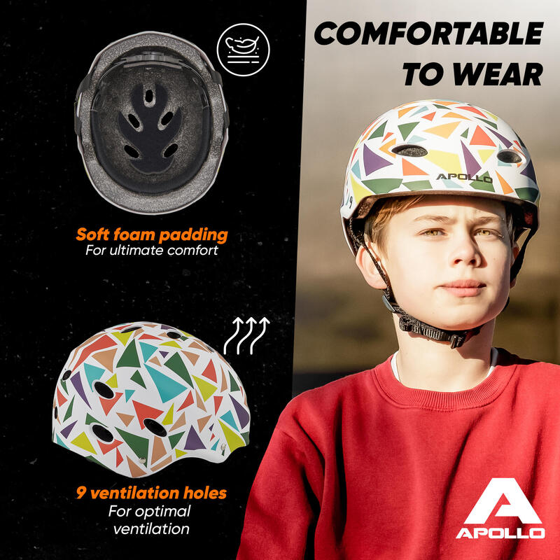 Casco ajustable para skate/bicicleta, scooter, BMX, para niños y adultos