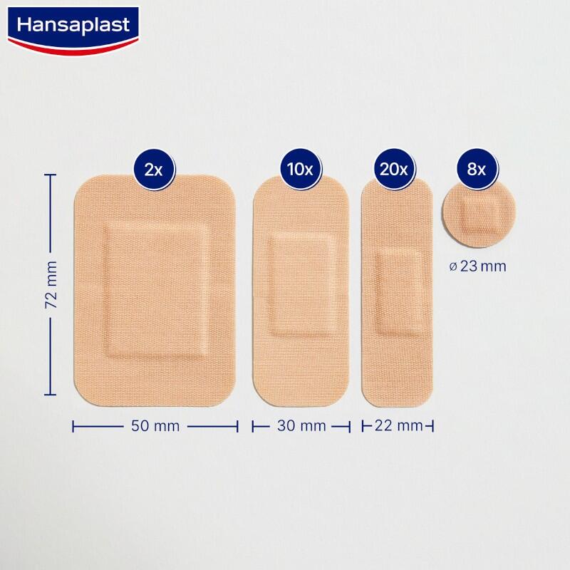 HANSAPLAST Elastic Surtido 40 apósitos 4 tamaños