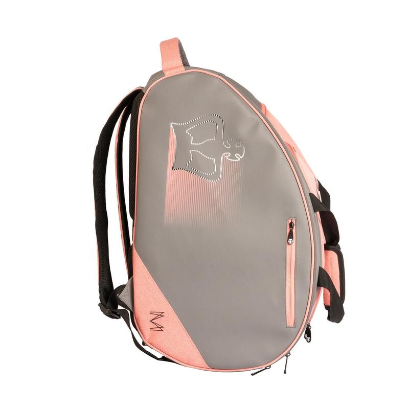 Sac De Padel Black Crown Hurricane Gris Et Rose Pêche