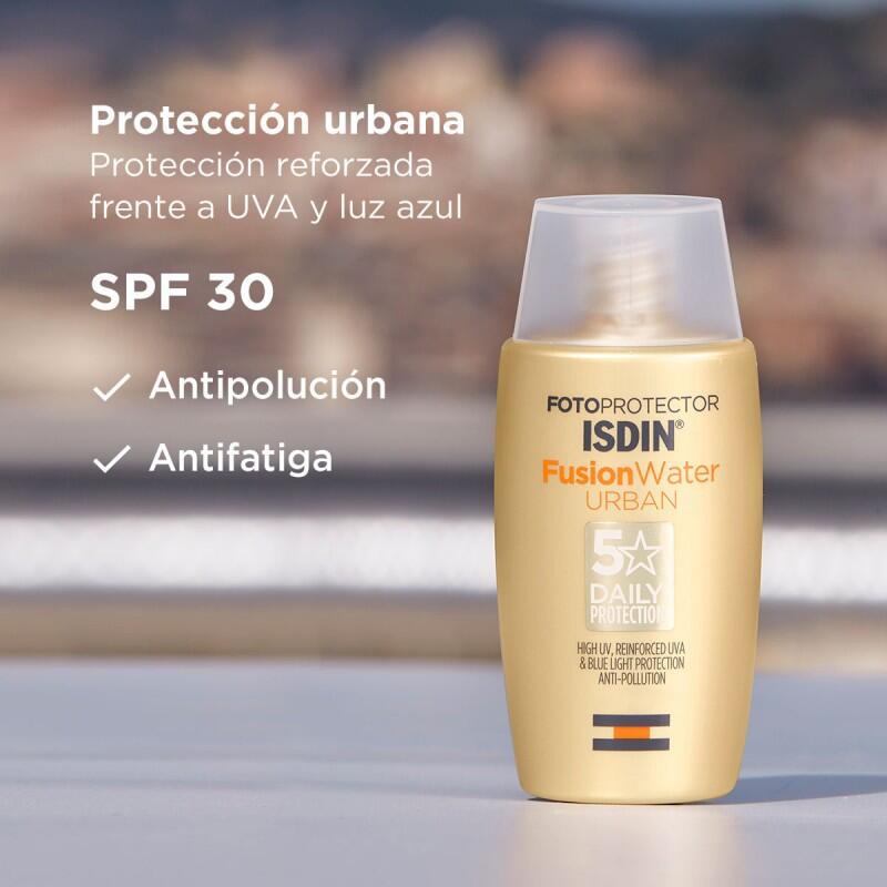 ISDIN Fusion Water Urban SPF 30 Fotoprotector 50ml 4/4