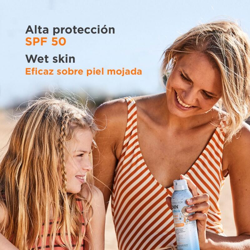 ISDIN Pediatrics Transparent Spray Wet Skin Fotoprotector SPF 50 (250ml) 4/7