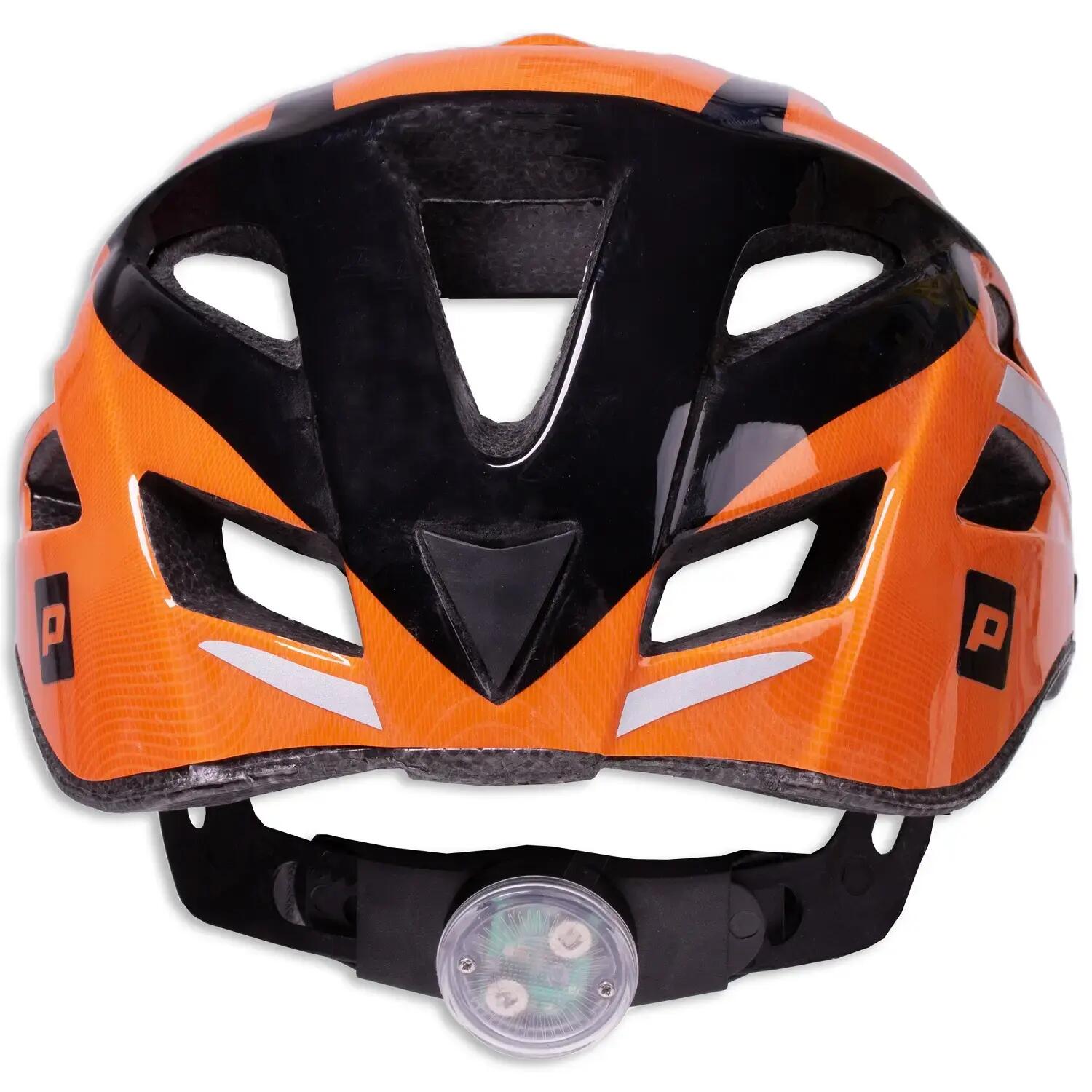 Kask rowerowy dla dorosłych Profex Sport z oświetleniem 3/4