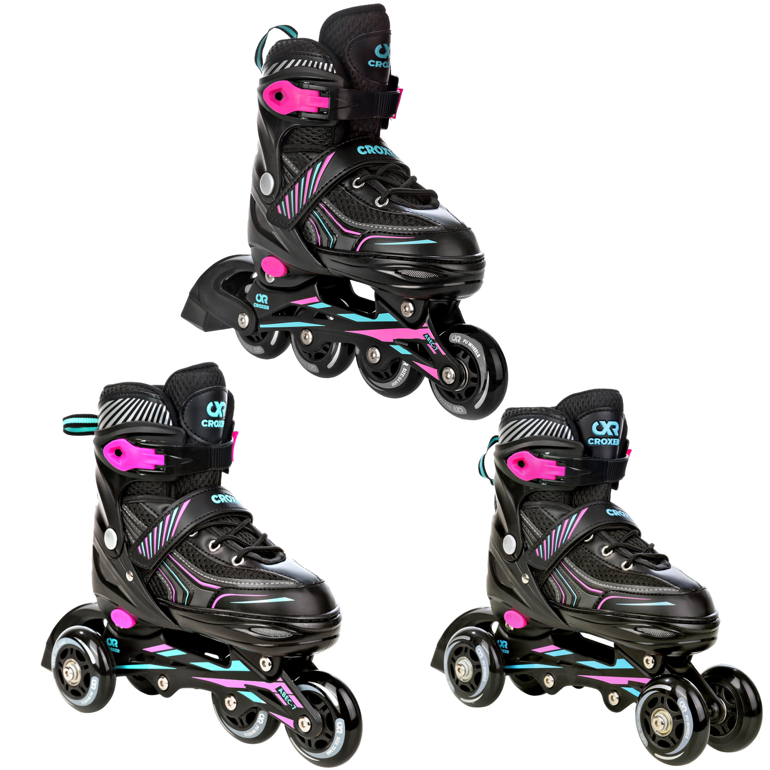 2-in-1 multifunctionele schoenen, inline skate, verstelbare quad rolschaatsen laarzen, wandelschoenen, voor unisex beginners cadeau, 41