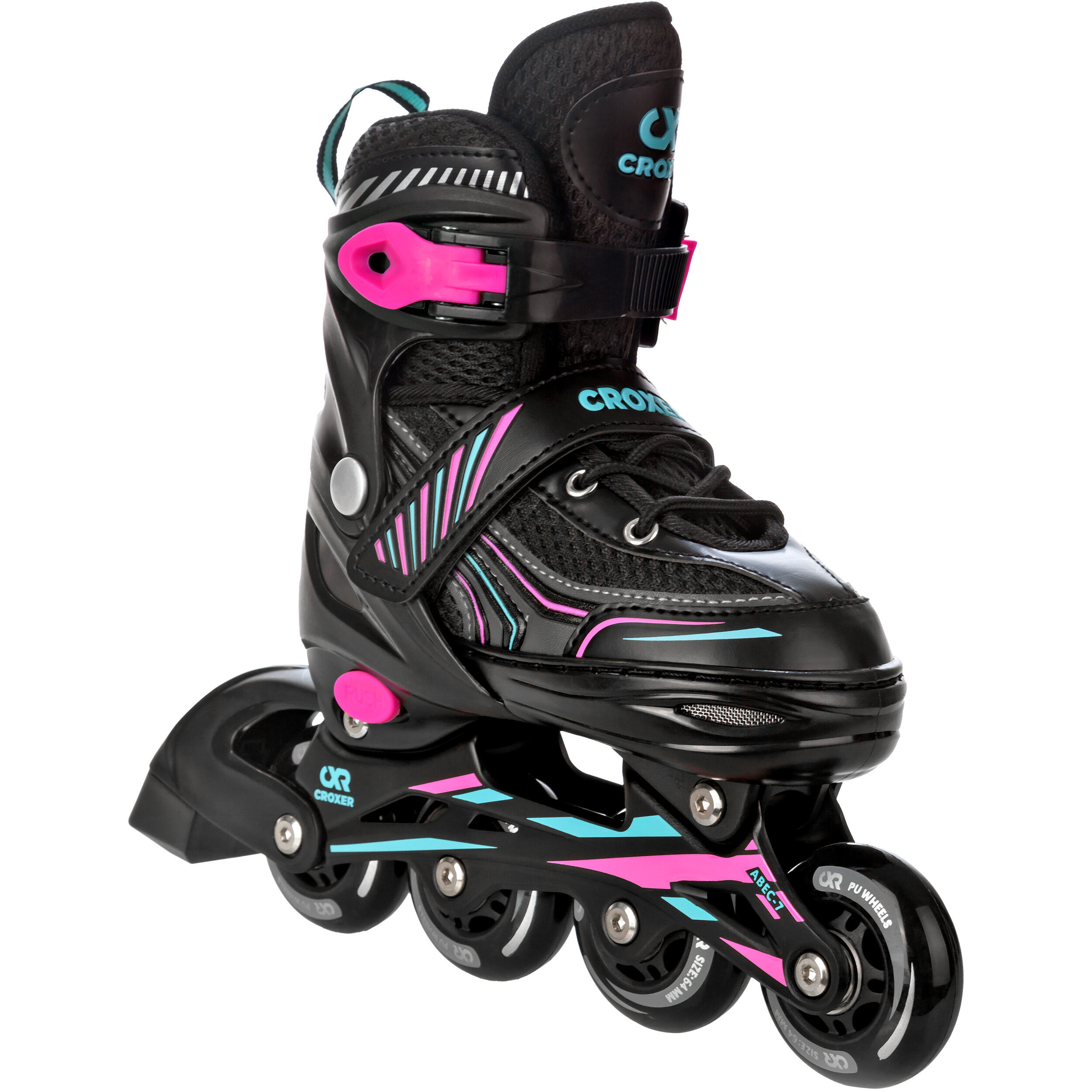 CROXER Verstelbare rolschaatsen Optima Mint/Roze