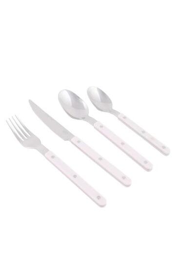 Bo-Camp - Pastel - Besteck-Set - Honfleur - 16 Stück - Edelstahl - Lila