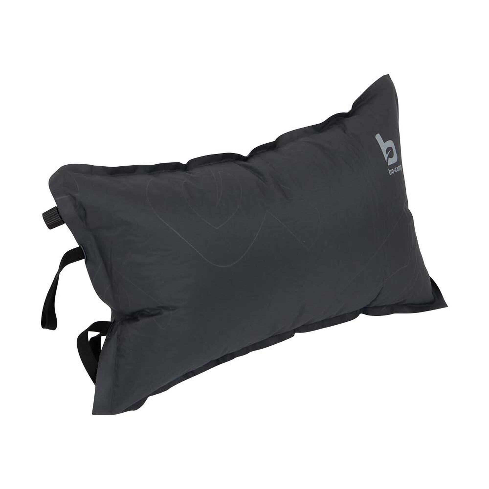 Bo-camp - Voyage Tête Coussin Pour Le Cou Camping Outdoor Auto-gonflant 12cm Léger - Oreiller - Gris - 10 Mm - Decathlon