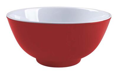 Kom - two-tone - melamine - 4 stuks - rood