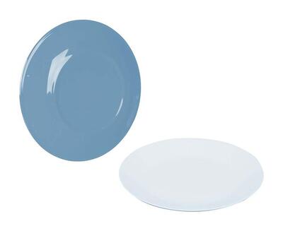 Bo-camp ontbijtbord tweecolorig blauw - 4-delige set