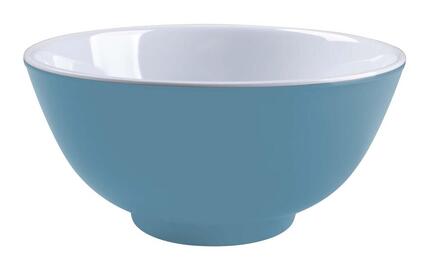 Schale - Zweifarbig - Melamin - 4 Stück - Blau