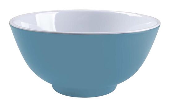 Schale - Zweifarbig - Melamin - 4 Stück - Blau
