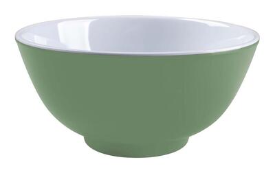 Kom - two-tone - melamine - 4 stuks - groen