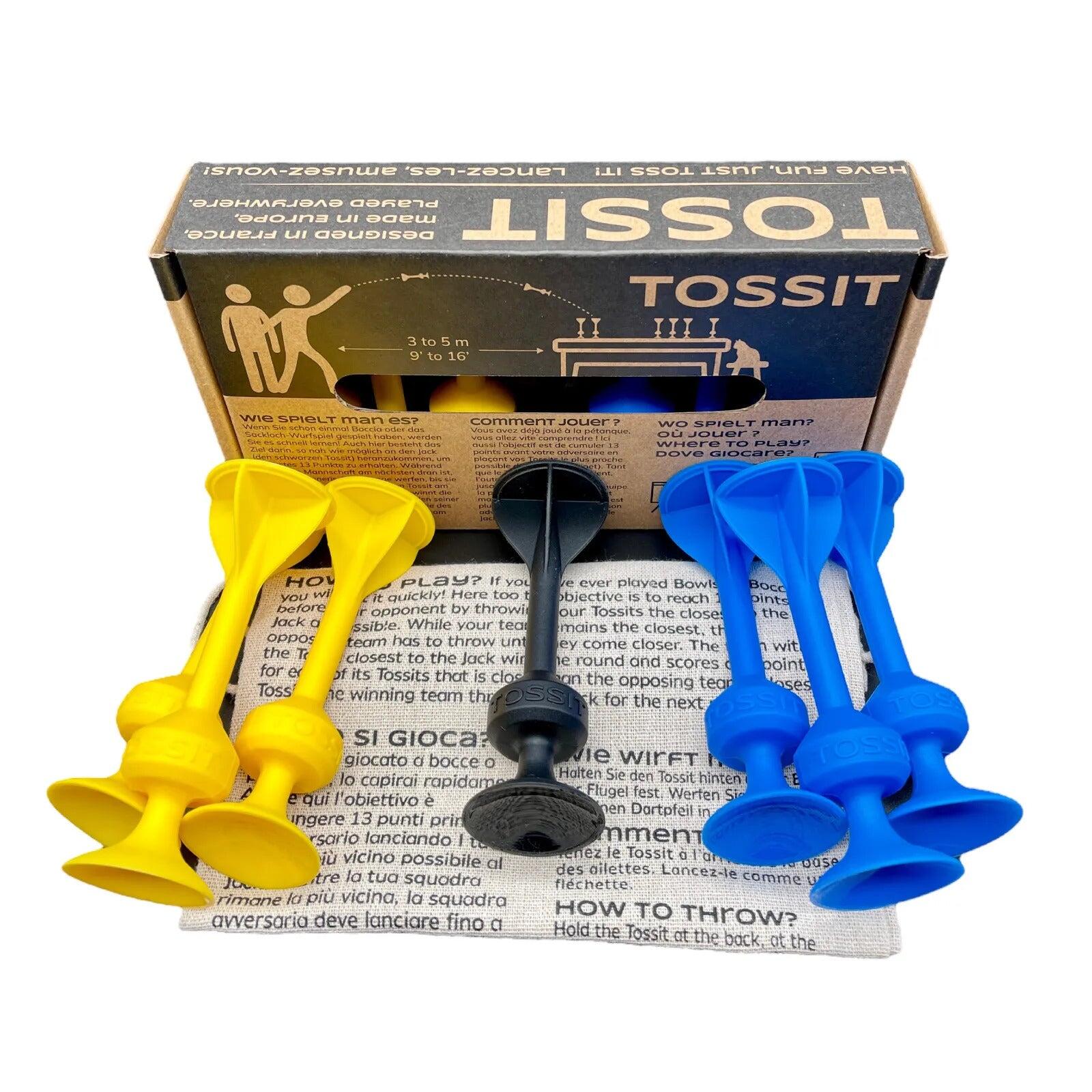 Suction cup darts - Set for 2 players - Blue-Yellow