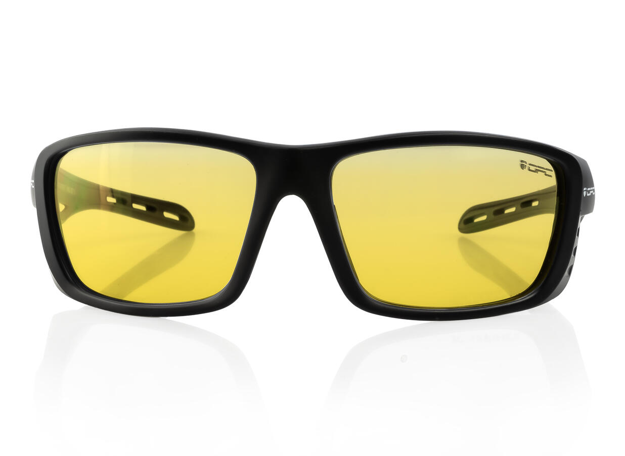 Okulary ochronne SPORT EVEREST Matt Black Ultra Light Yellow CAT.1 + ETUI 2/7