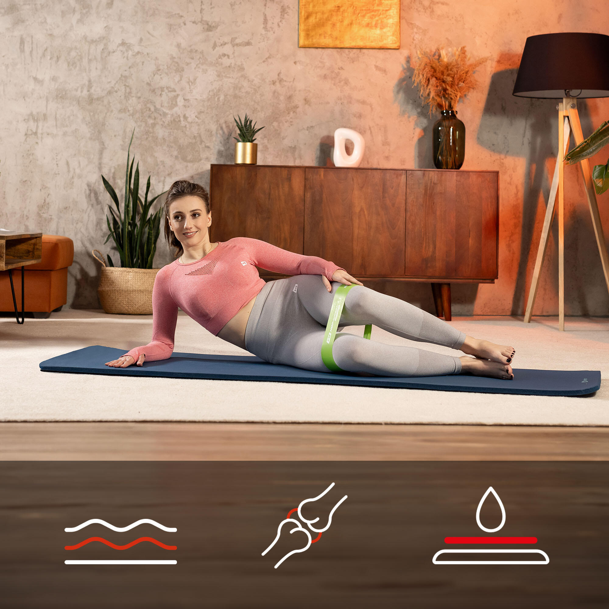 Mata fitness NBR 1,5cm - 190x60cm