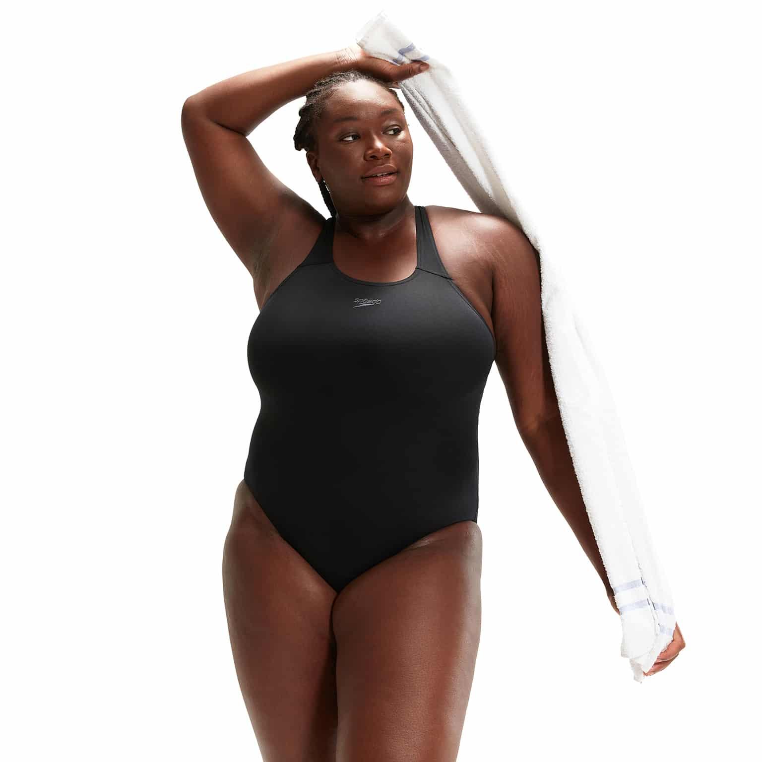 Speedo Damen Badeanzug Endurance+ Medalist Schwarz 5/7