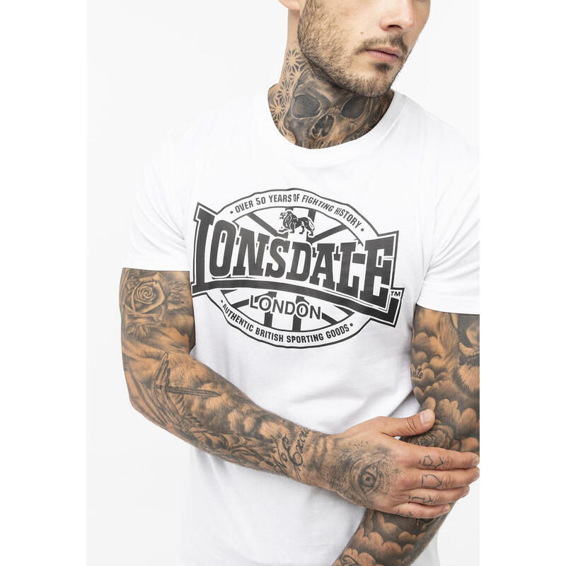 LONSDALE Heren-T-shirt, regular fit dubbelpak KLONKEEN