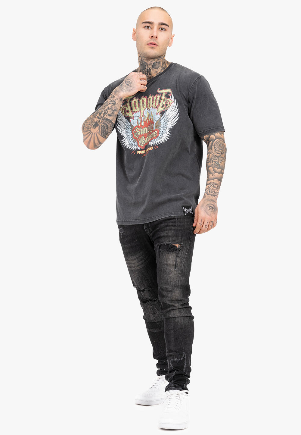 TAPOUT Herren T-Shirt lockere Passform DELLANO 3/5