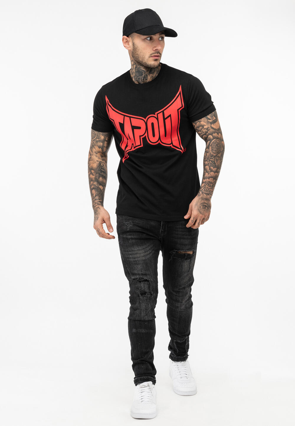 TAPOUT Heren-T-shirt normale pasvorm LOGO TEE 3/5