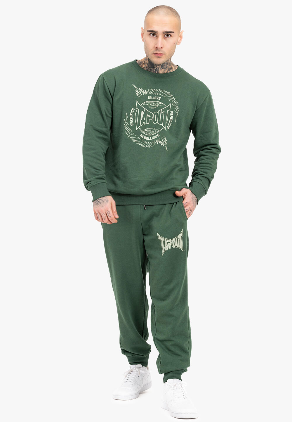TAPOUT Herren Rundhals Sweatshirt normale Passform SPIRIT SWEAT 3/5