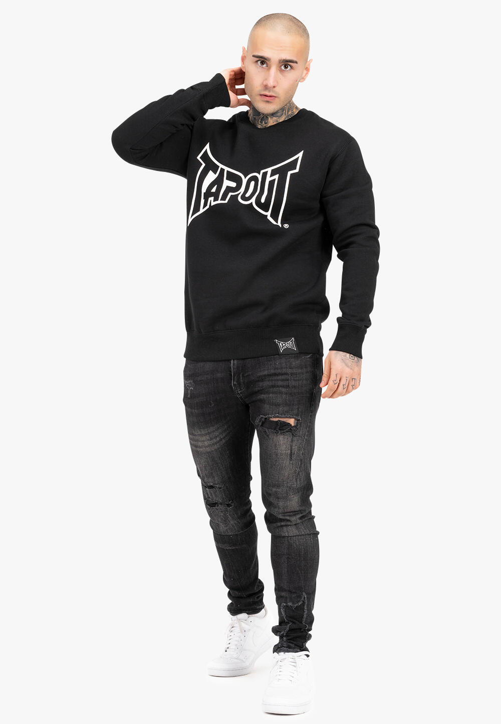 TAPOUT Heren sweatshirt met ronde hals regular fit MARFA TRUI 3/5
