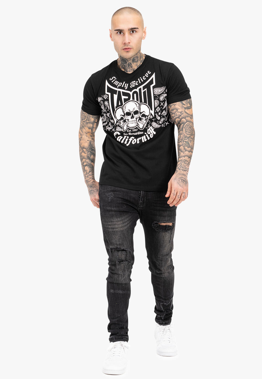 TAPOUT Heren-T-shirt normale pasvorm ADELANTO 3/5