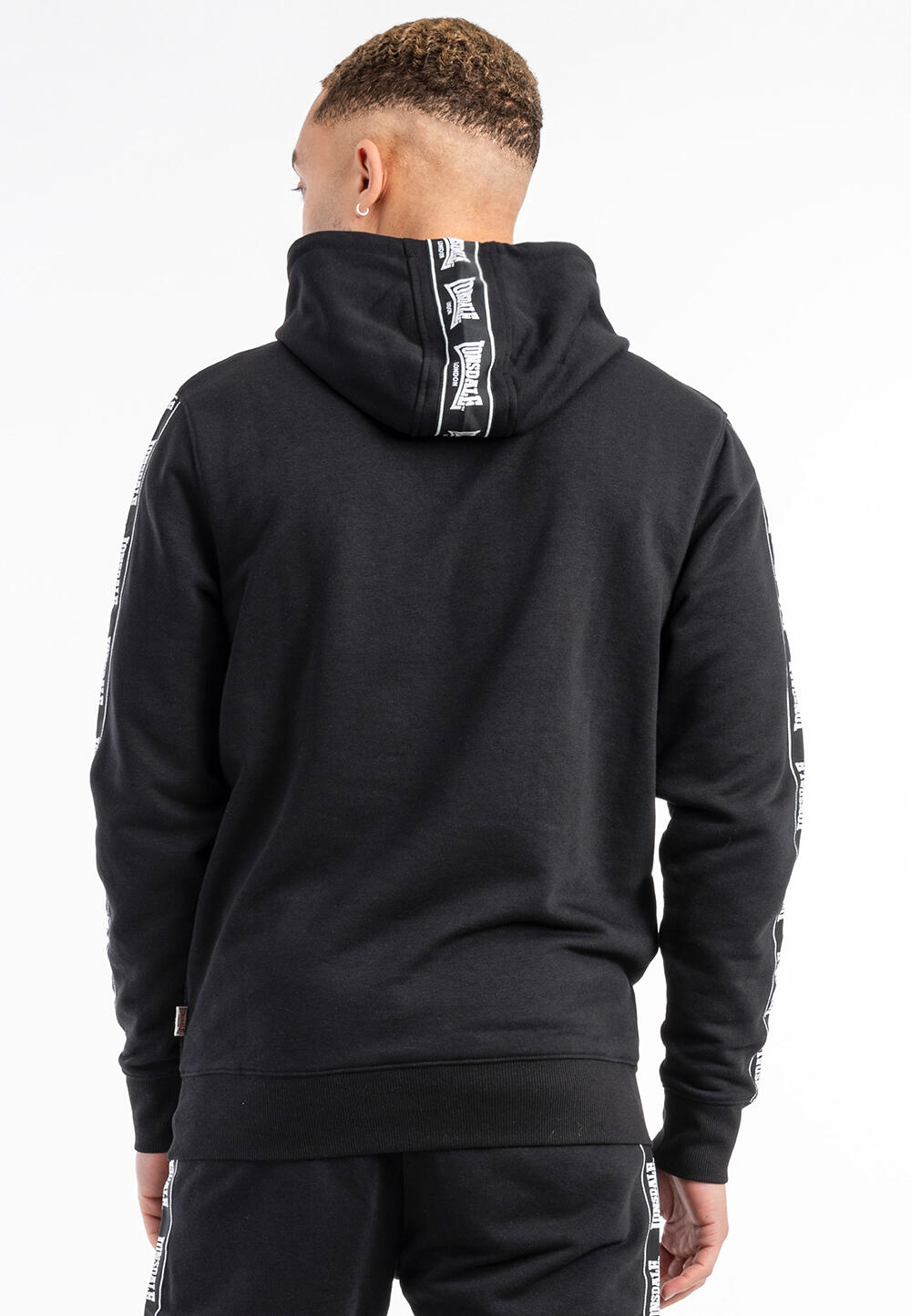 Sweatshirts en polaire pour homme Lonsdale Scousburgh Noir. 3/4