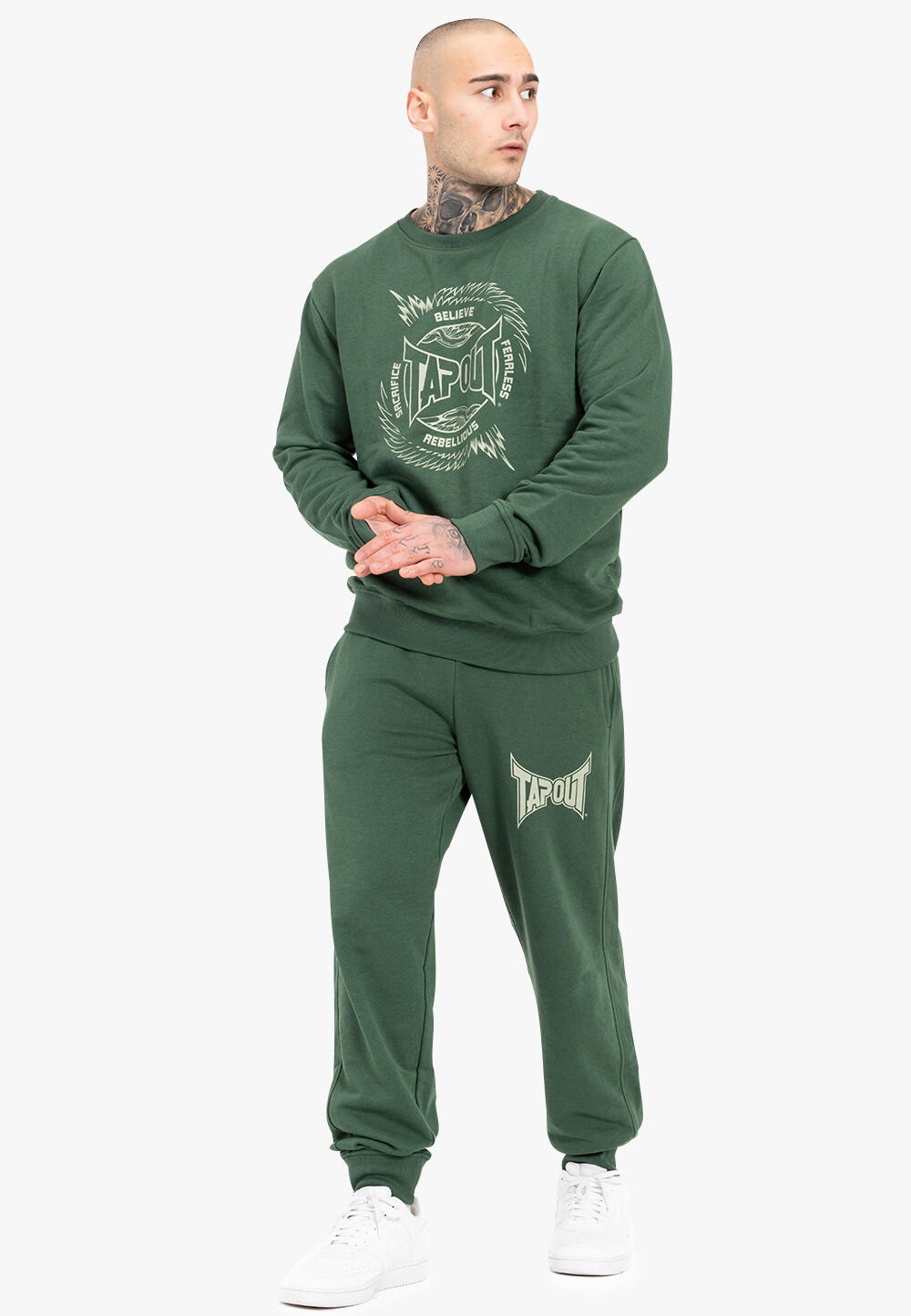 Spodnie dresowe w regularnym kroju Tapout 3/5