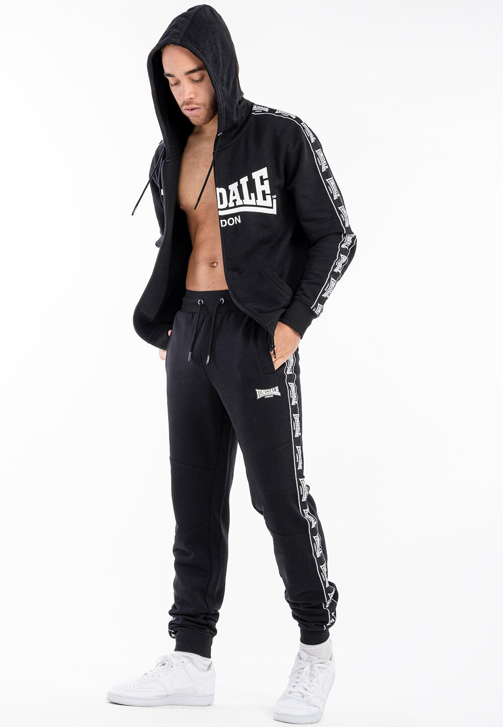 LONSDALE Herren Jogginghose schmale Passform TENSTON 4/6