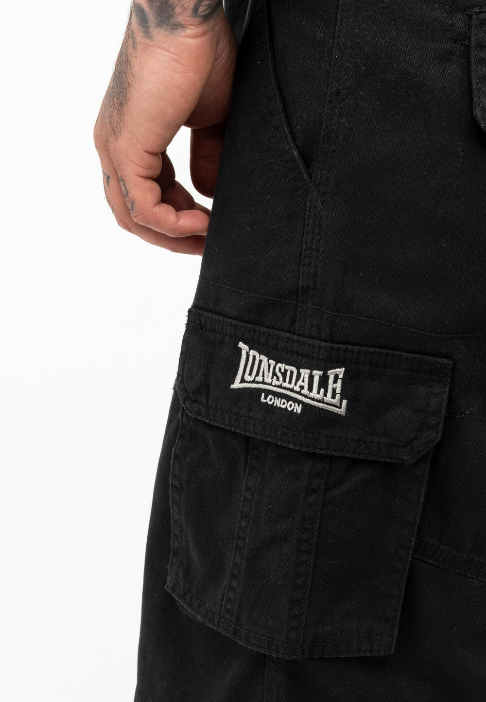 LONSDALE Cargo korte broek heren regular fit BALRATH 3/4