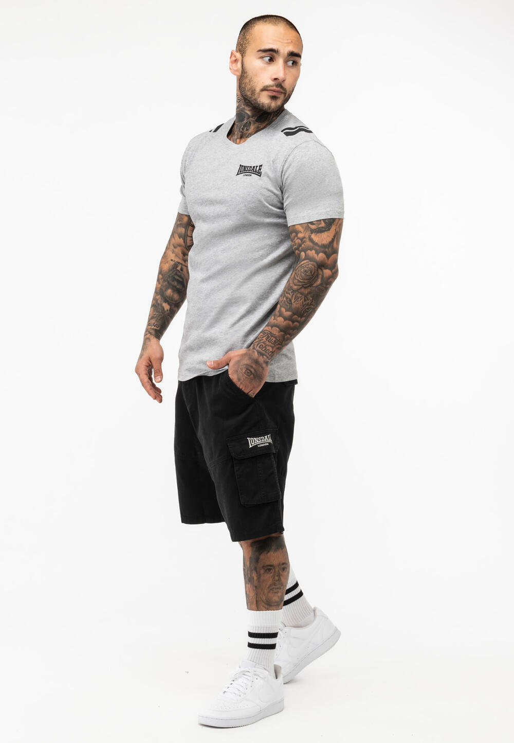 LONSDALE Cargo korte broek heren regular fit BALRATH 4/4