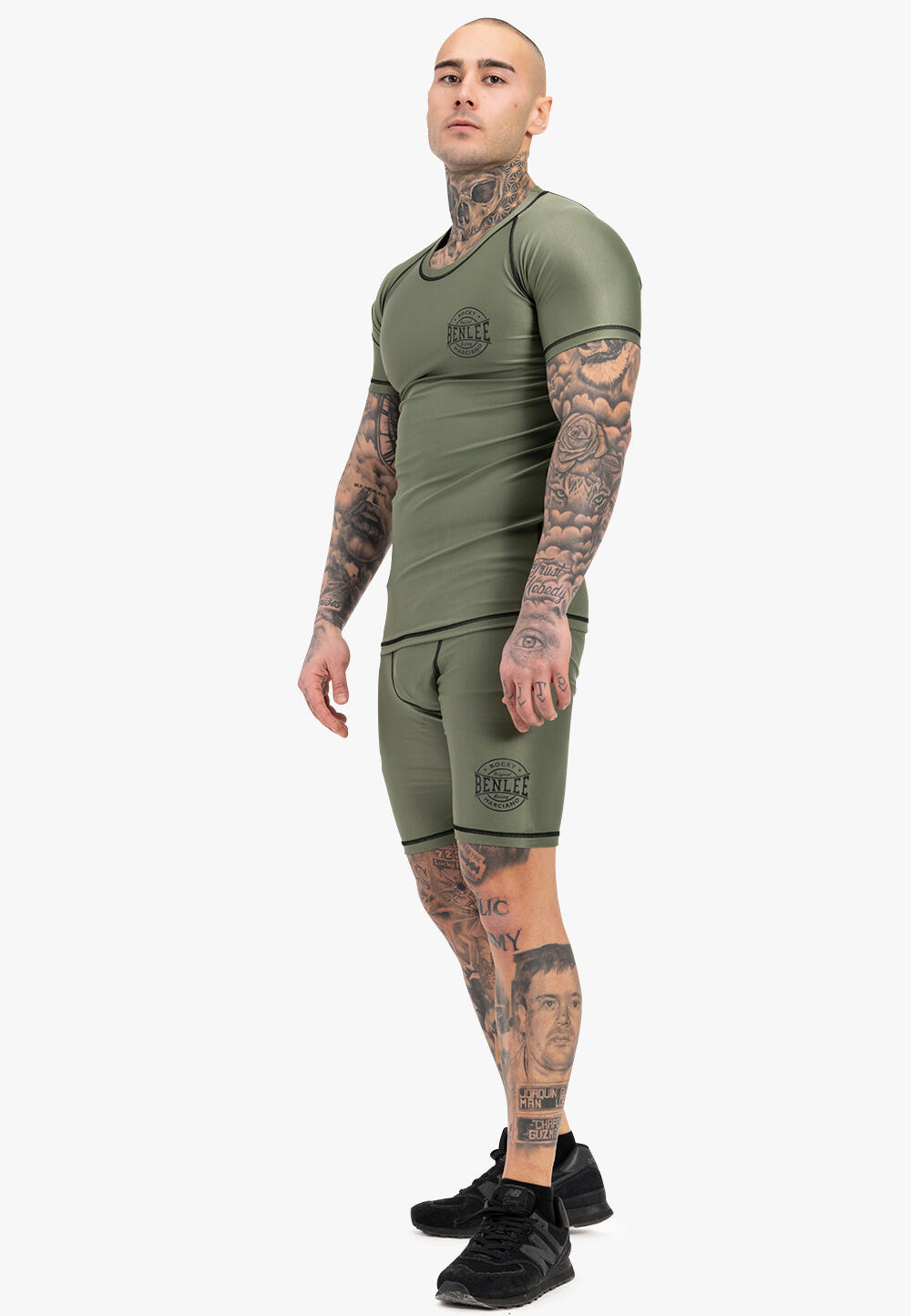 BENLEE Herren Funktionsshorts schmale Passform BOSSBURN 4/5