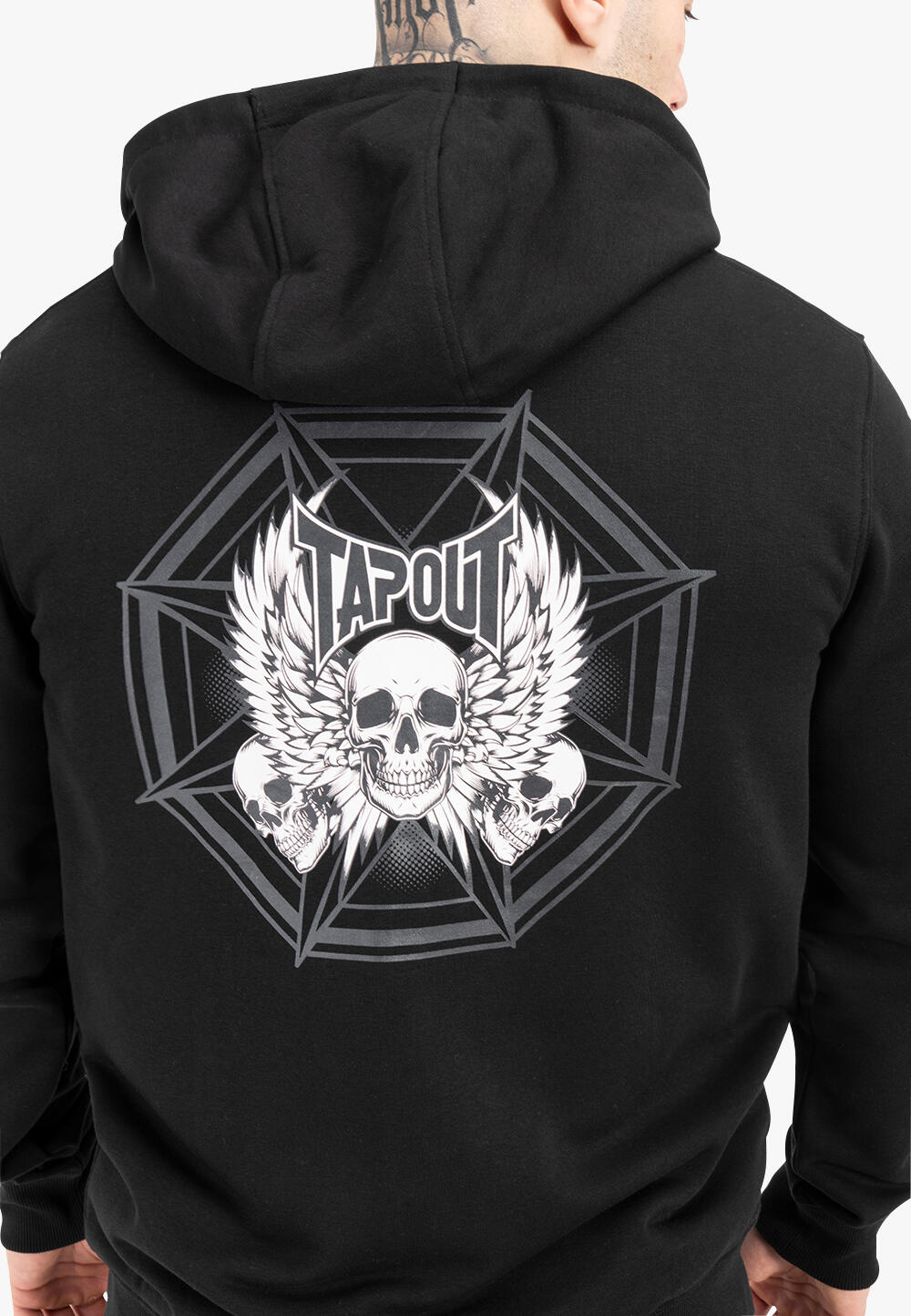 Felpa con cappuccio zip, taglio regolare Tapout Octagon 5/5