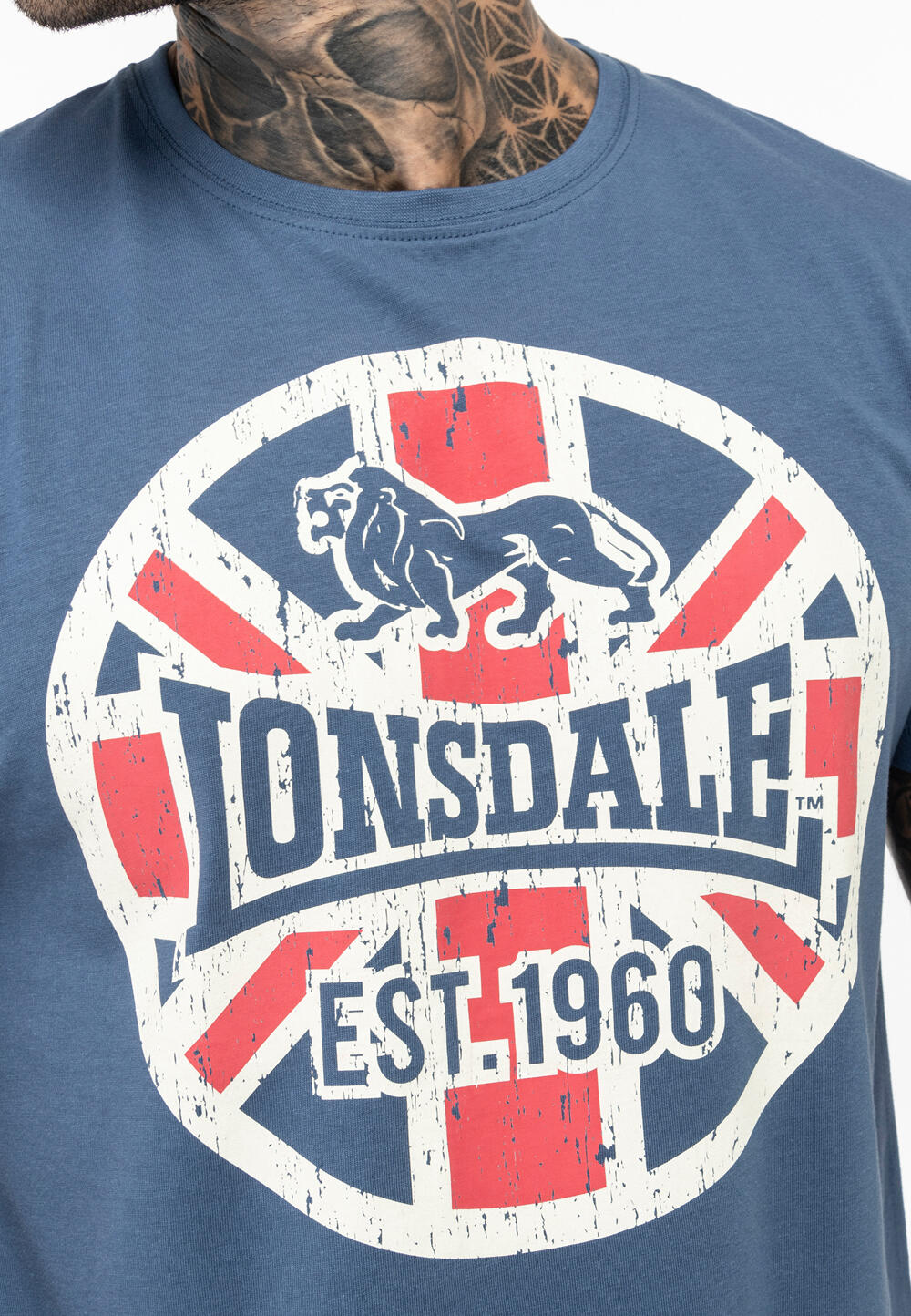 Camiseta para Hombre Lonsdale Lunklet Azul 4/4