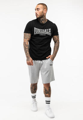 Lonsdale heren t-shirt & shortset regular fit moy