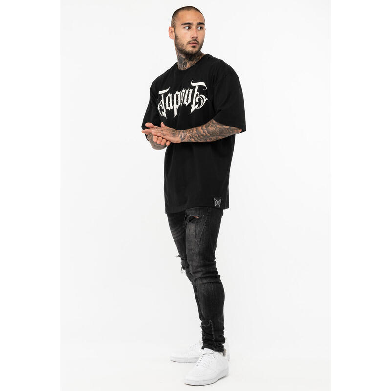 TAPOUT T-shirt oversized voor heren GELOOF GEWOON